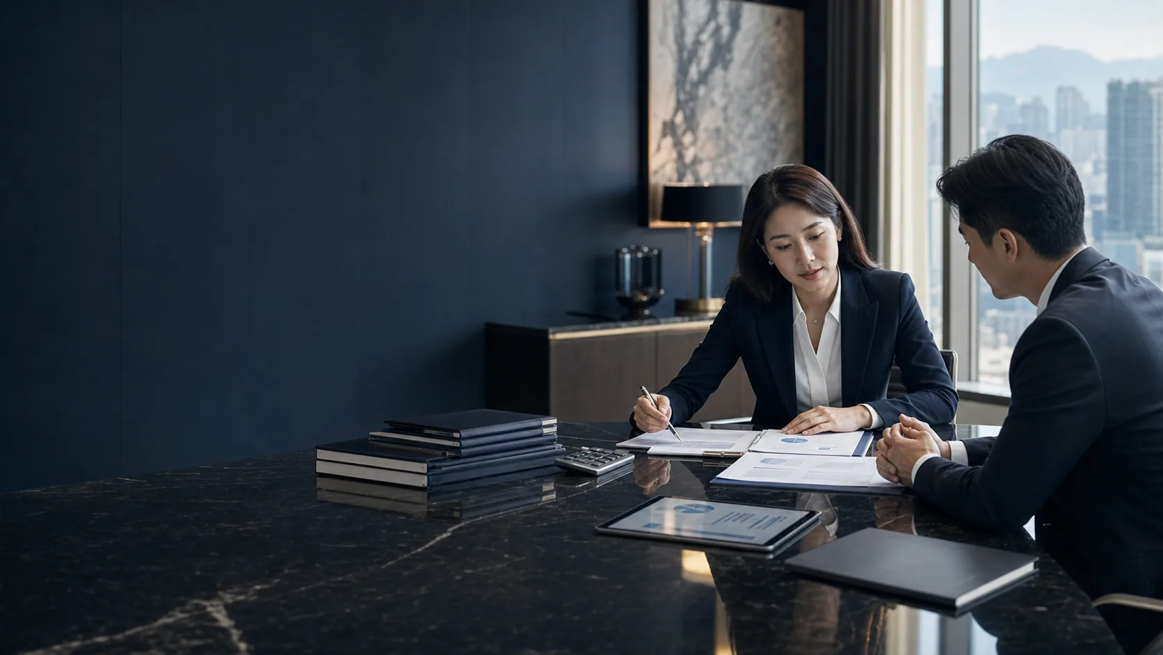 법인 세무 전략 상담을 진행하는 회의실